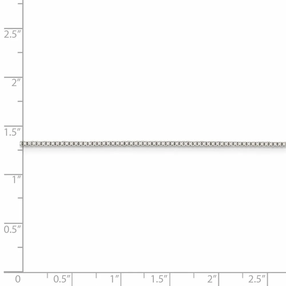 Sterling Silver 1.1mm Box Chain
