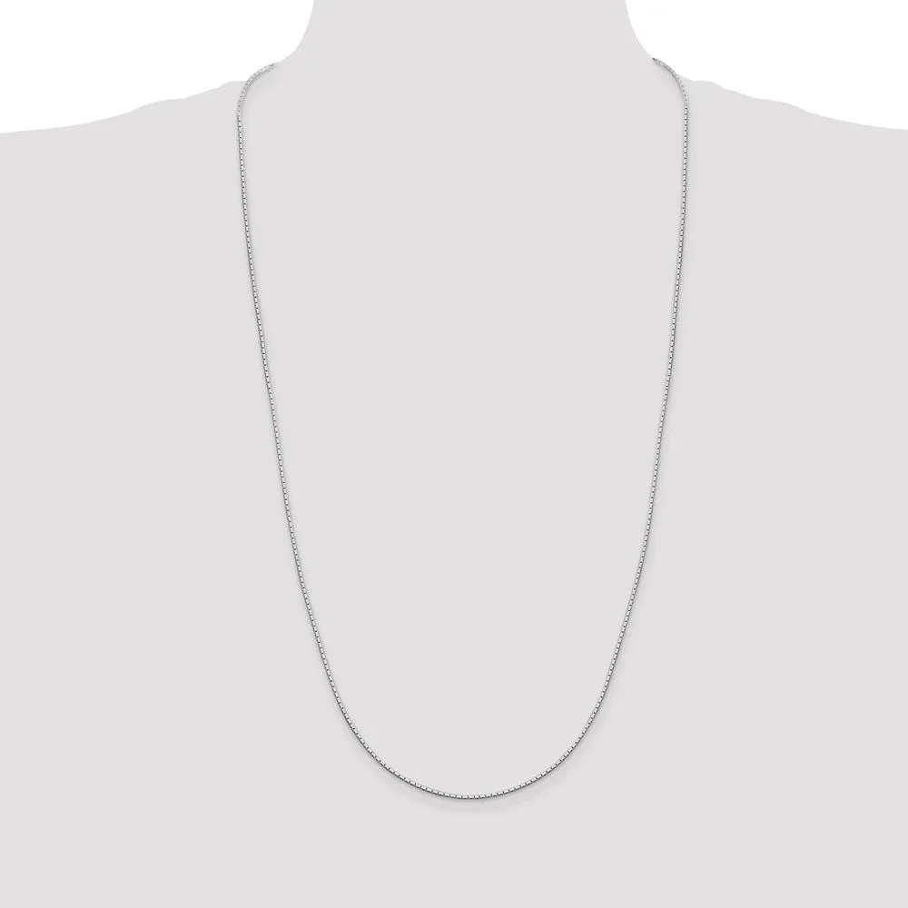 Sterling Silver 1.25mm Mirror Box Chain