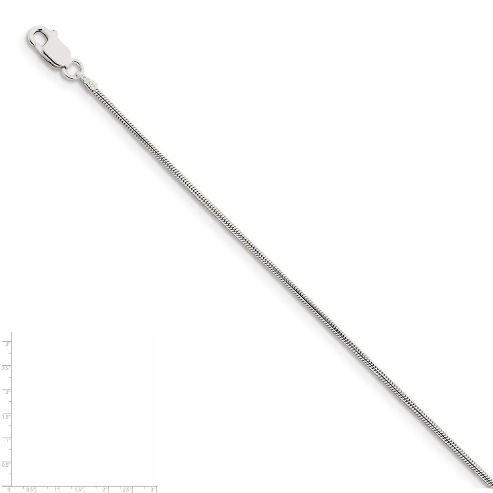 Sterling Silver 1.2mm Snake Chain
