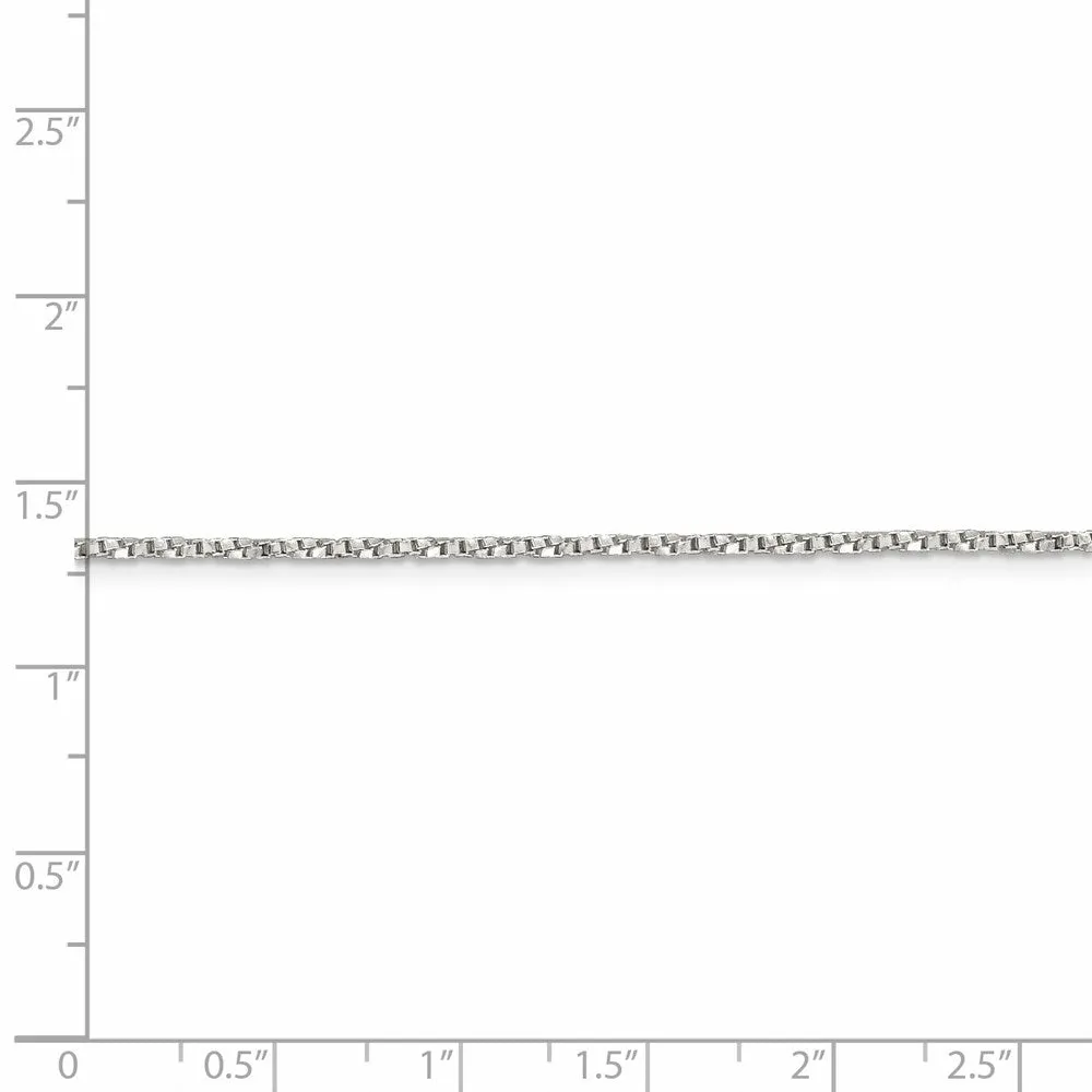 Sterling Silver 1.35mm Twisted Box Chain