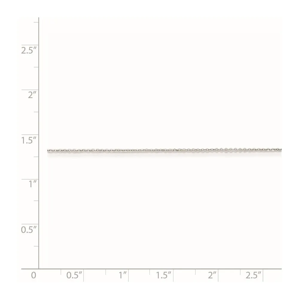 Sterling Silver 1mm 8 Sided Dimond-cut Cable Chain