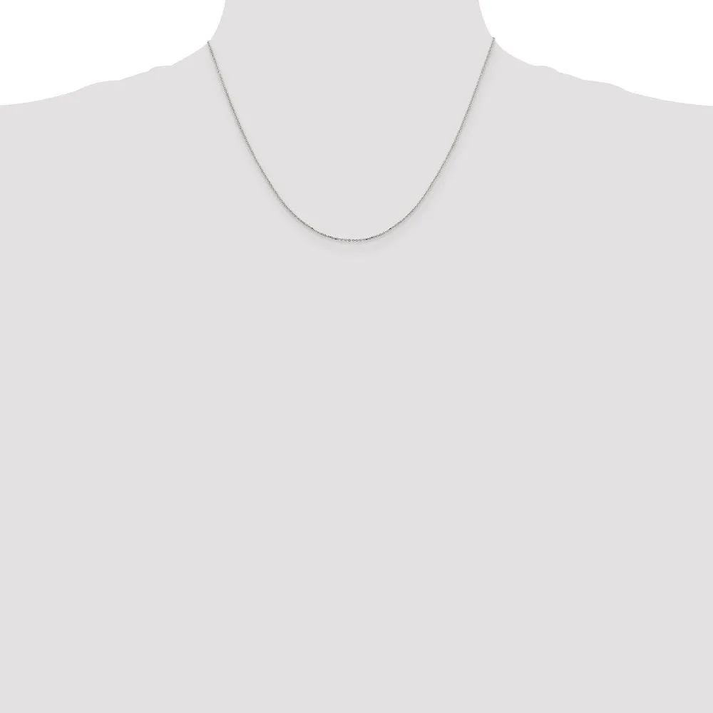 Sterling Silver 1mm 8 Sided Dimond-cut Cable Chain