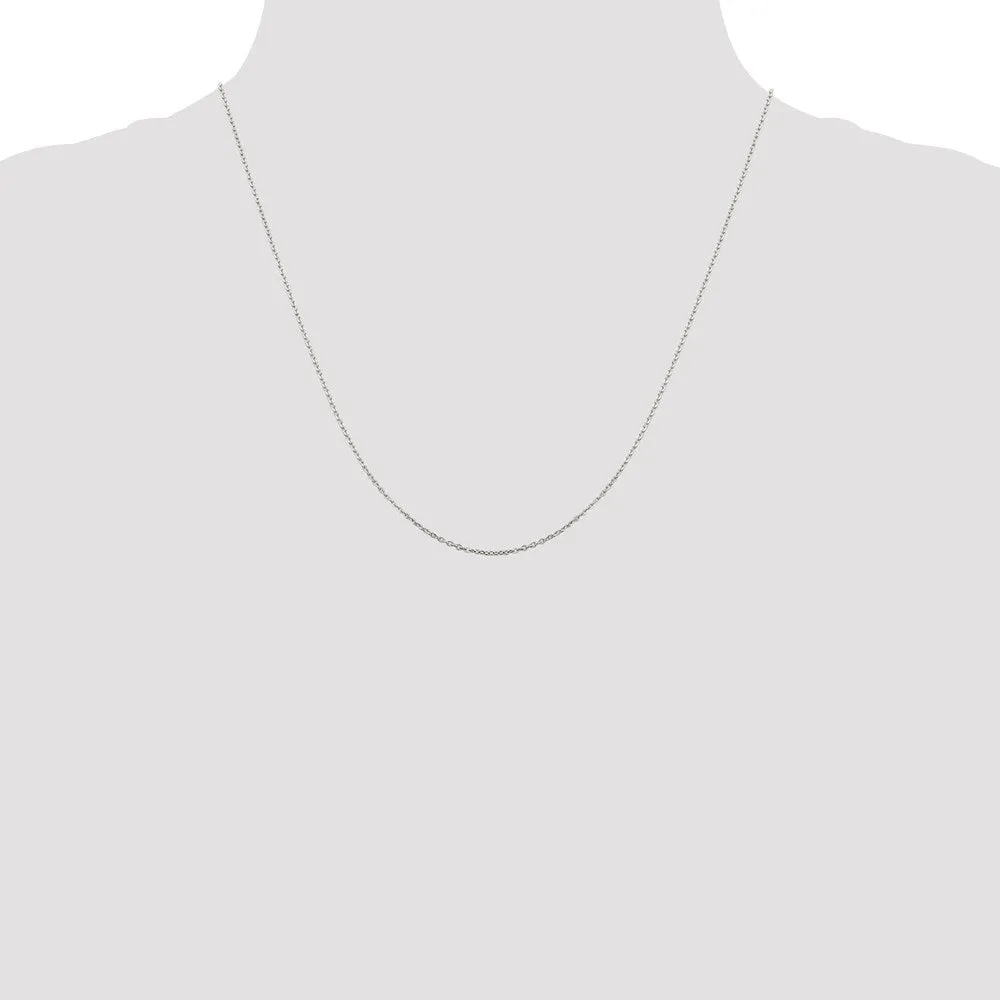 Sterling Silver 1mm Flat Link Cable Chain