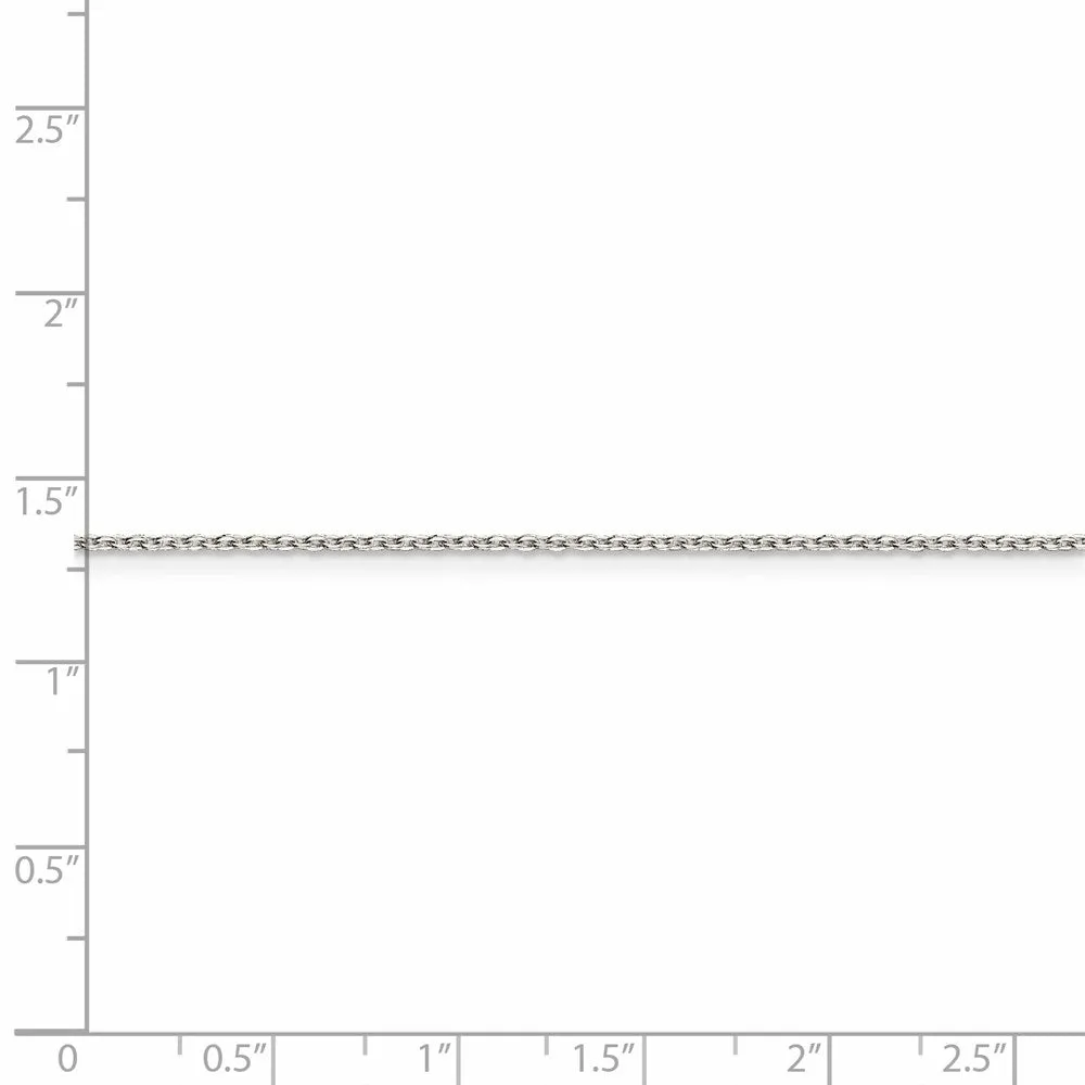 Sterling Silver 1mm Flat Link Cable Chain