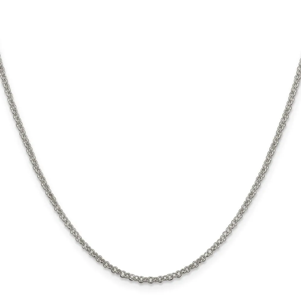 Sterling Silver 2mm Rolo Chain