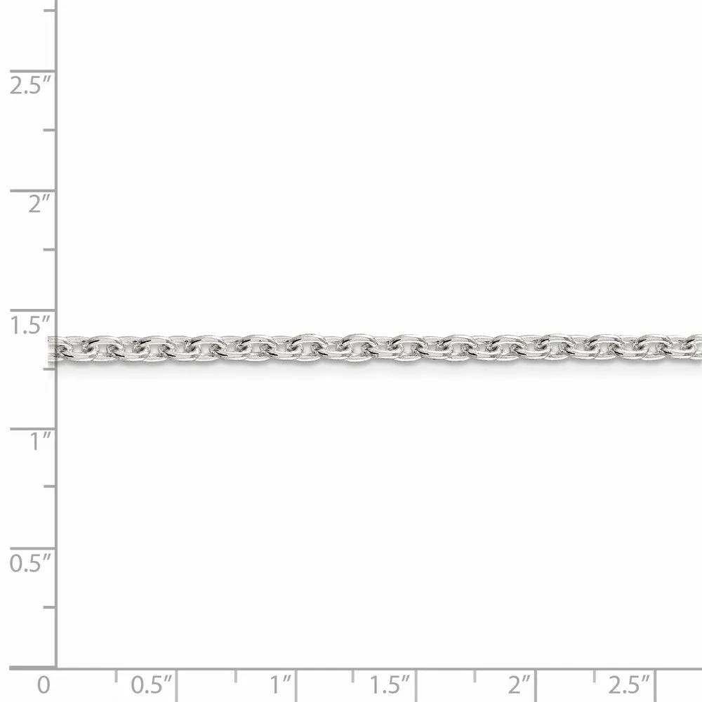 Sterling Silver 3.5mm Cable Chain