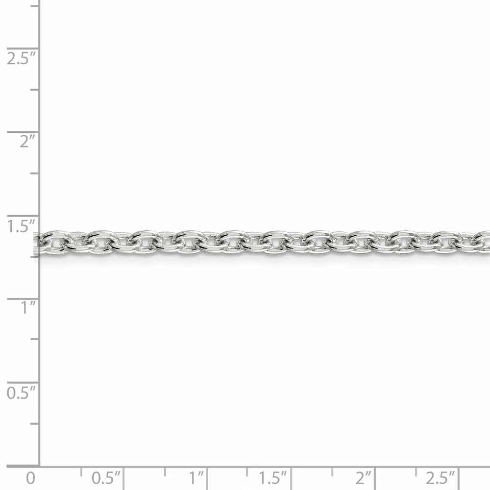 Sterling Silver 4.5mm Cable Chain