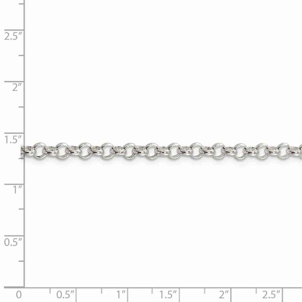 Sterling Silver 4mm Rolo Chain