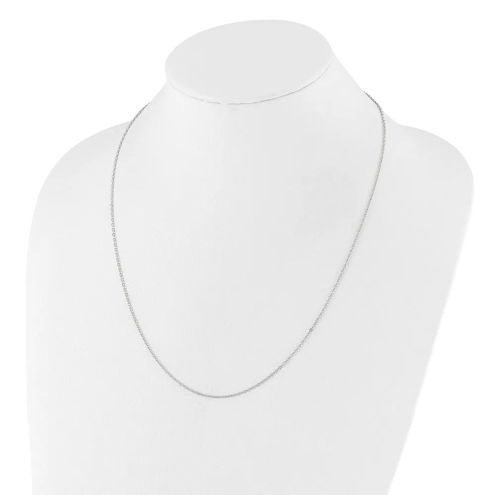 Sterling Silver Adjustable 1.4mm Cable Chain