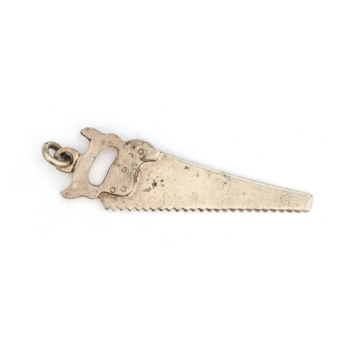 Sterling Silver Woodworkers Antique Saw Charm