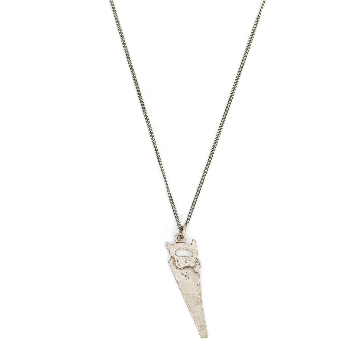 Sterling Silver Woodworkers Antique Saw Charm
