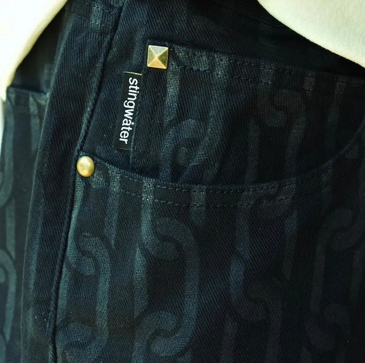Stingwater Chain Twill Pants Black
