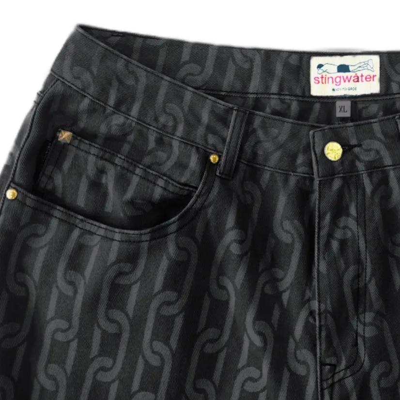 Stingwater Chain Twill Pants Black
