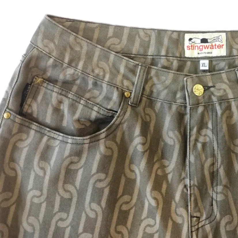 Stingwater Chain Twill Pants Gray