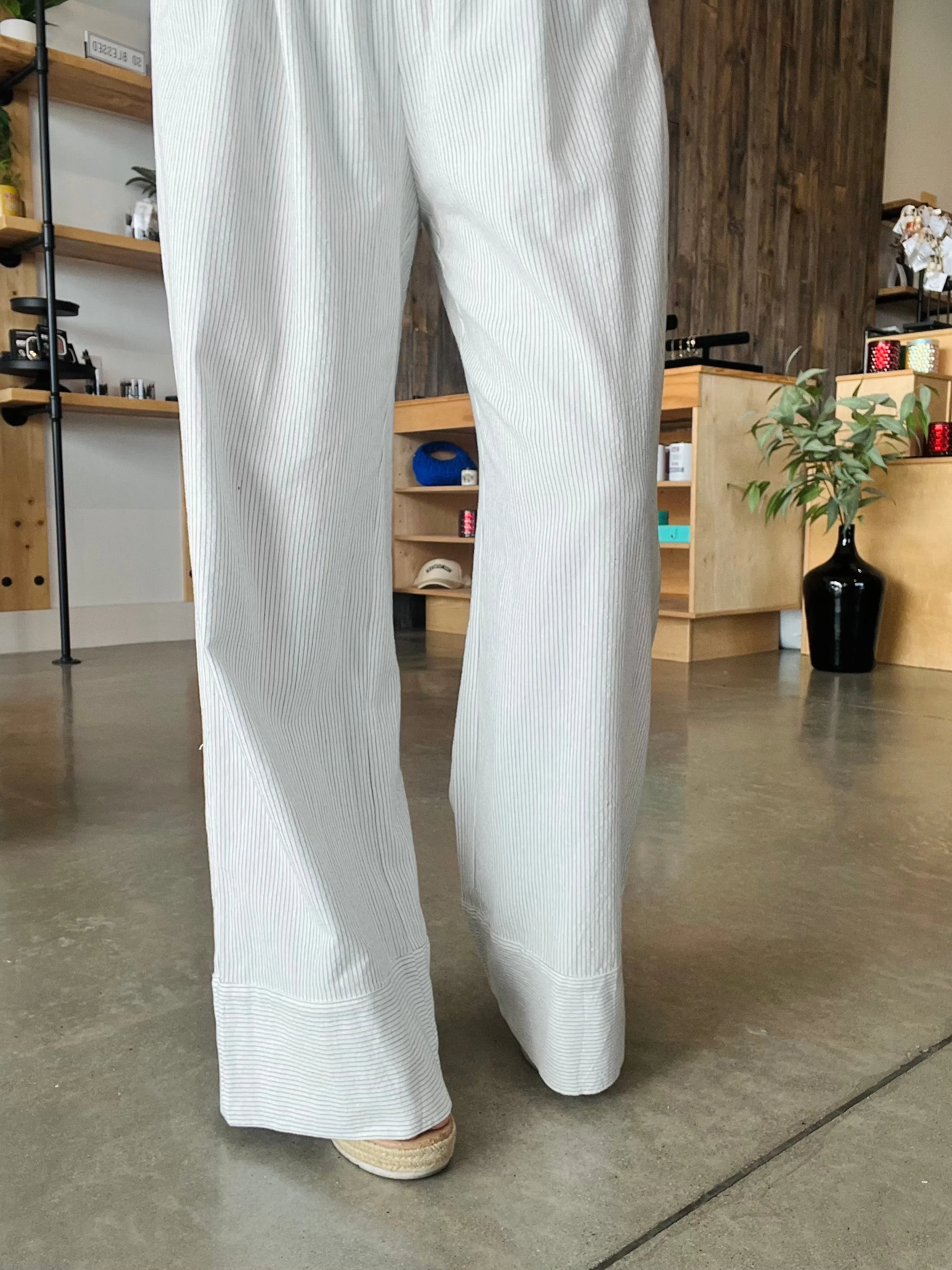 Striped Drawstring Pants