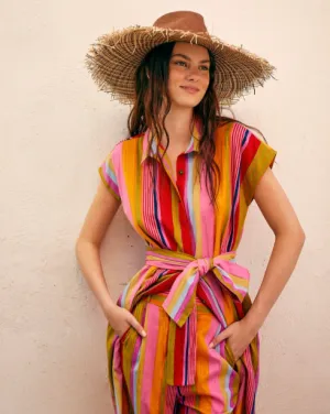 Striped Shirtdress