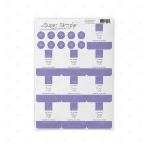 Super Simple : Made in Minutes - Foot Rub Labels