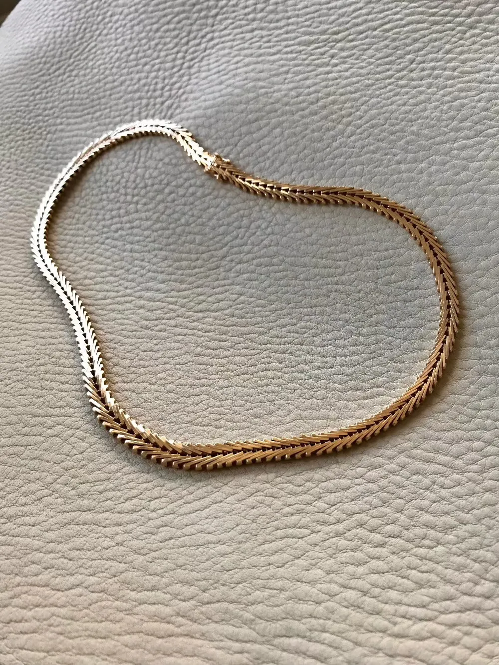Superb Rare 18k gold Geneva link necklace - Denmark