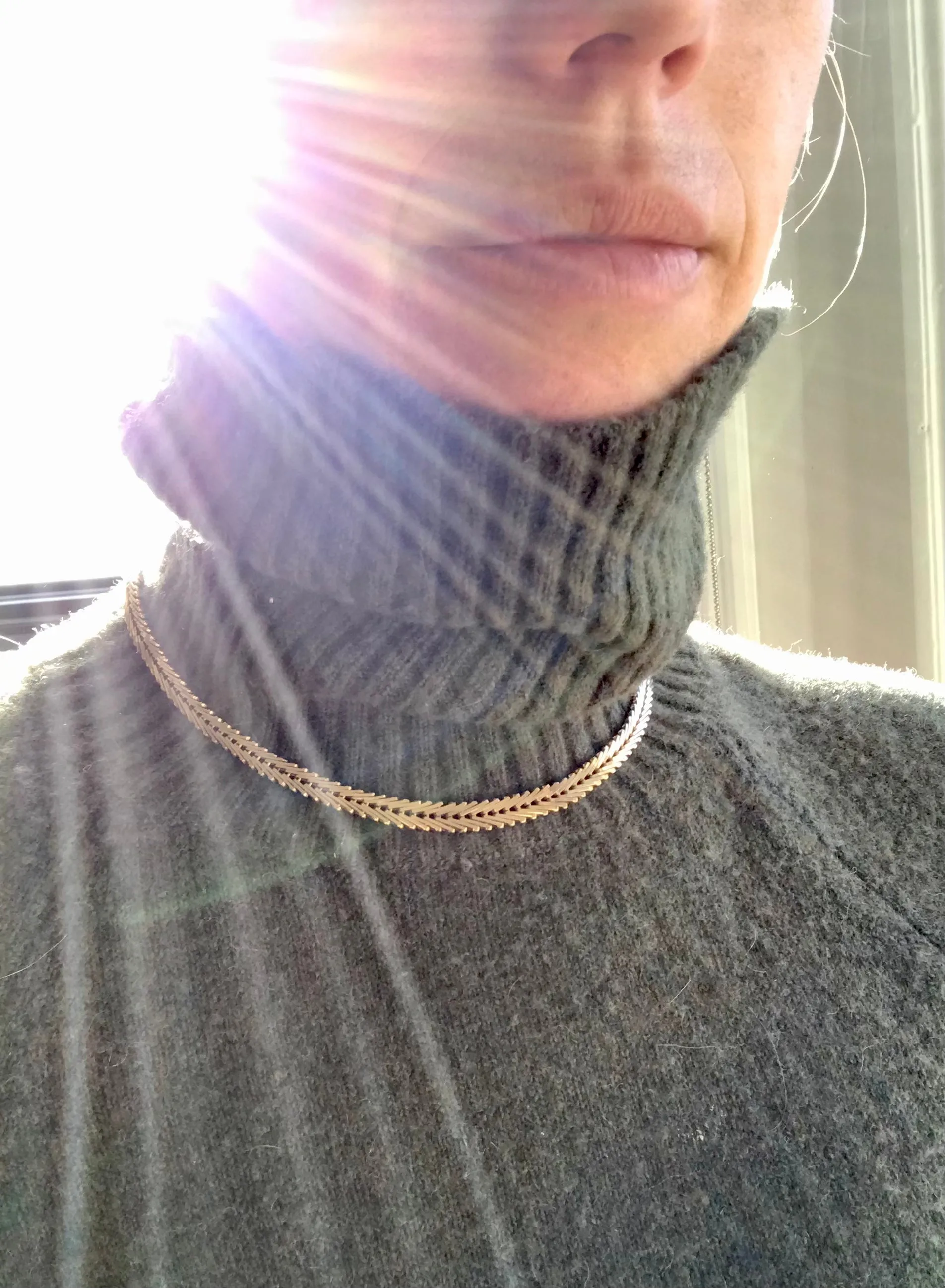 Superb Rare 18k gold Geneva link necklace - Denmark