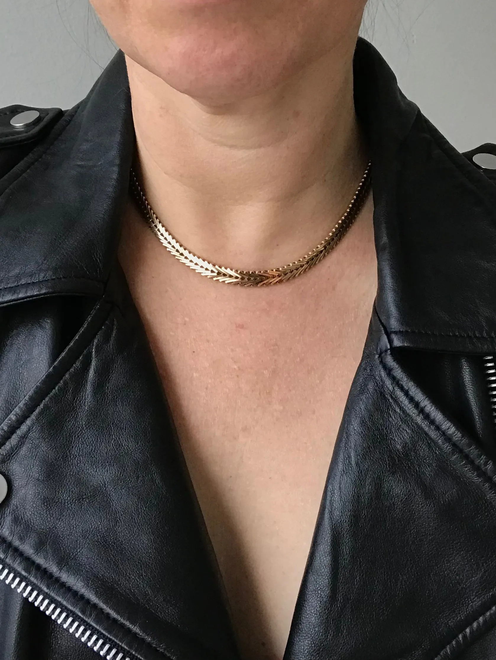 Superb Rare 18k gold Geneva link necklace - Denmark