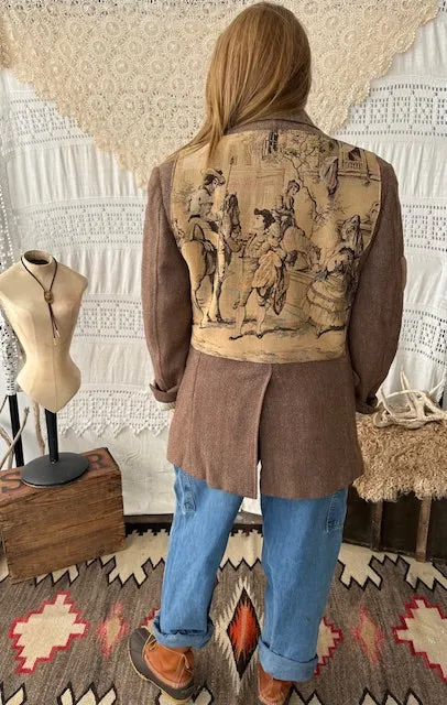 Tapestry Back Upcycled Blazer