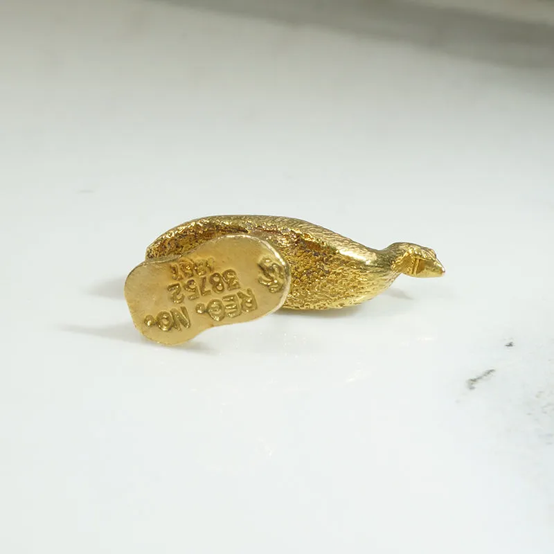 Teeny Emu Charm in Luxe 18k Gold