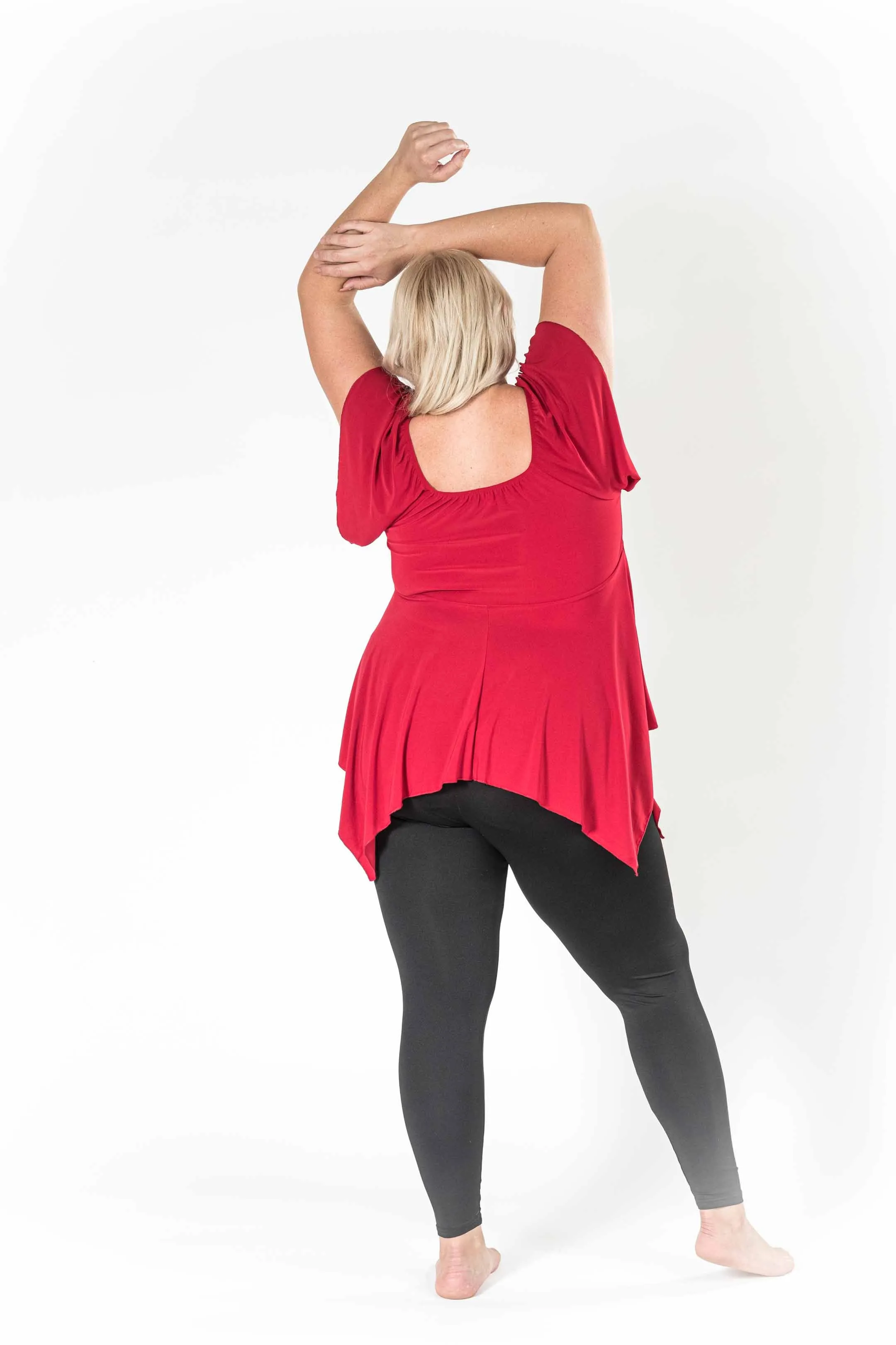 The Fun Red V-Neck Top