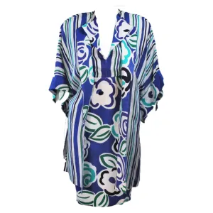 TORRENTE White Green Linen Halter Top and Coat Set Size 6-8