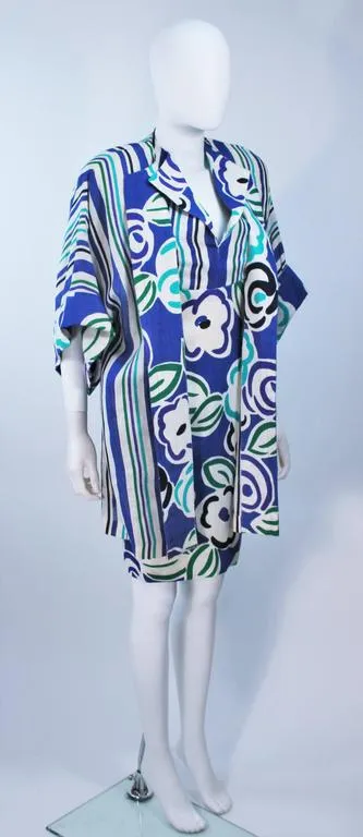 TORRENTE White Green Linen Halter Top and Coat Set Size 6-8
