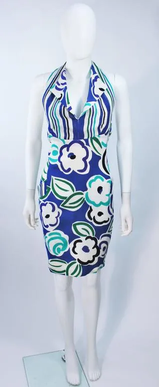TORRENTE White Green Linen Halter Top and Coat Set Size 6-8