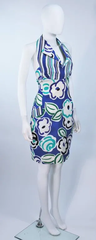 TORRENTE White Green Linen Halter Top and Coat Set Size 6-8