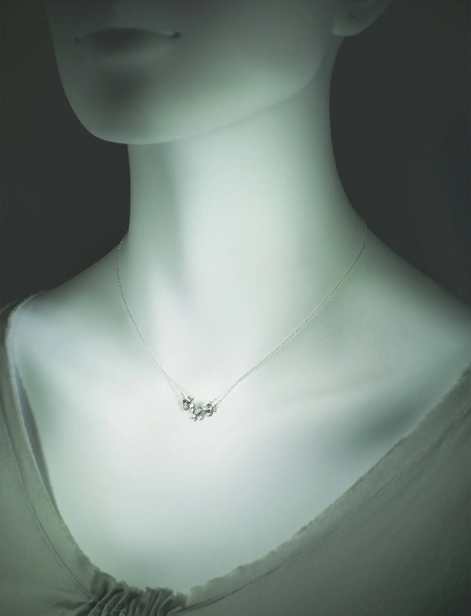 Triple Bee Necklace