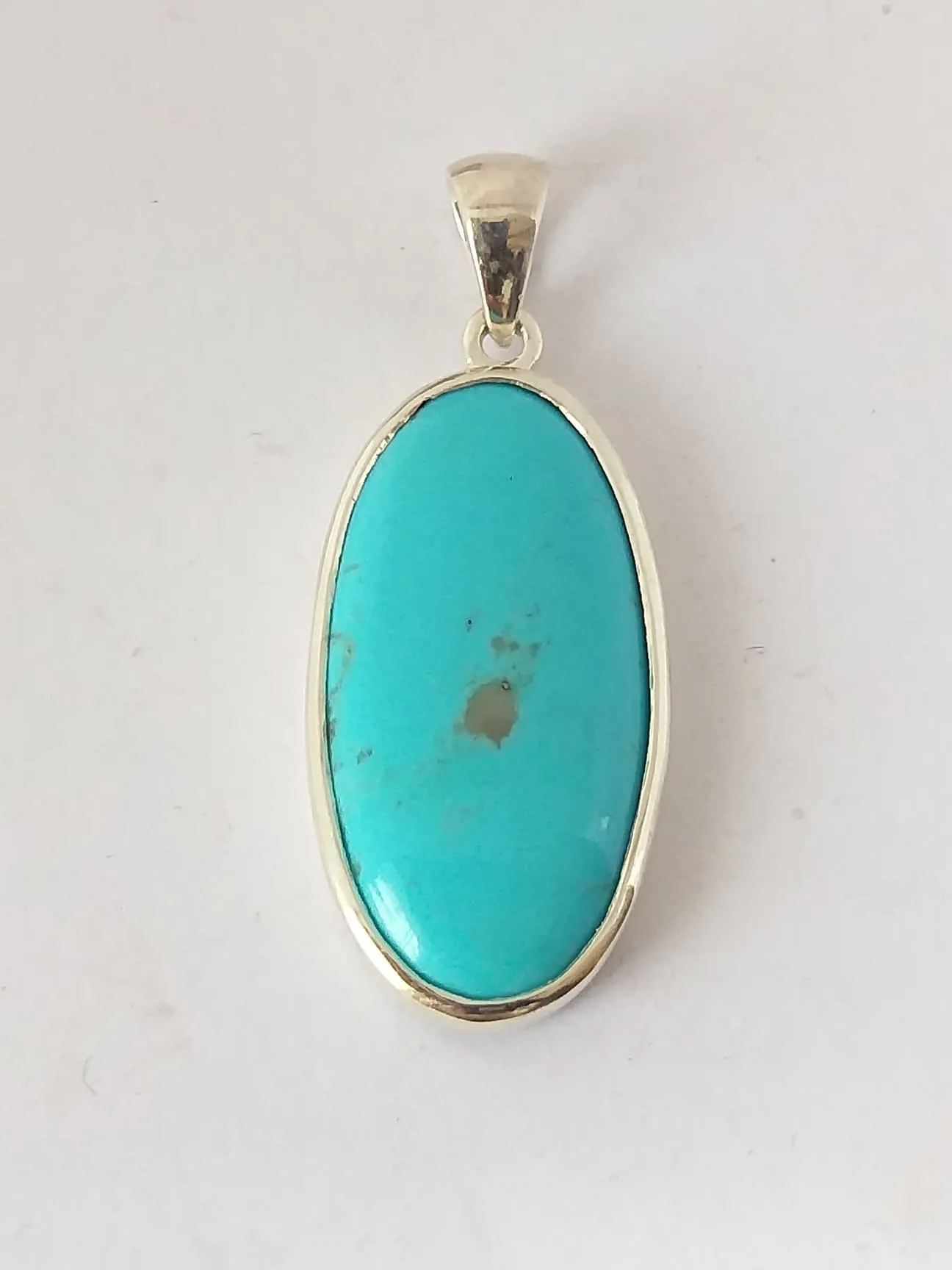 Turkis Sterling Silver Turquoise Pendant