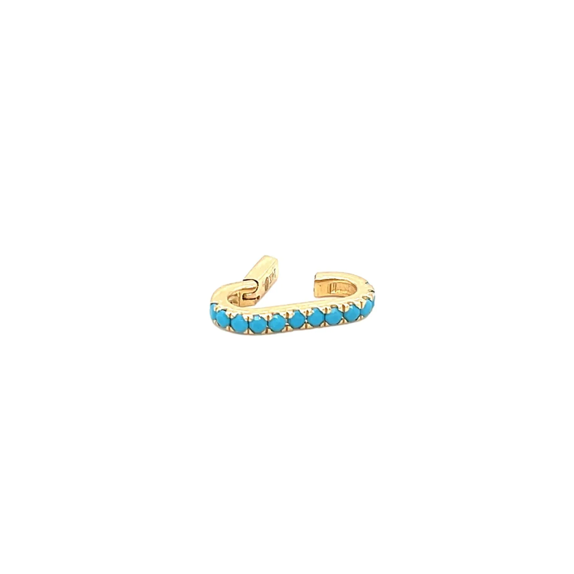 Turquoise Paper Clip Charm Hanger (Small)