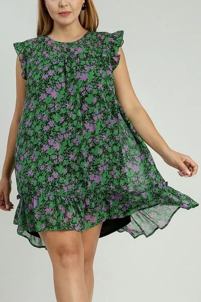 Umgee Smocked Flower Fields Dress