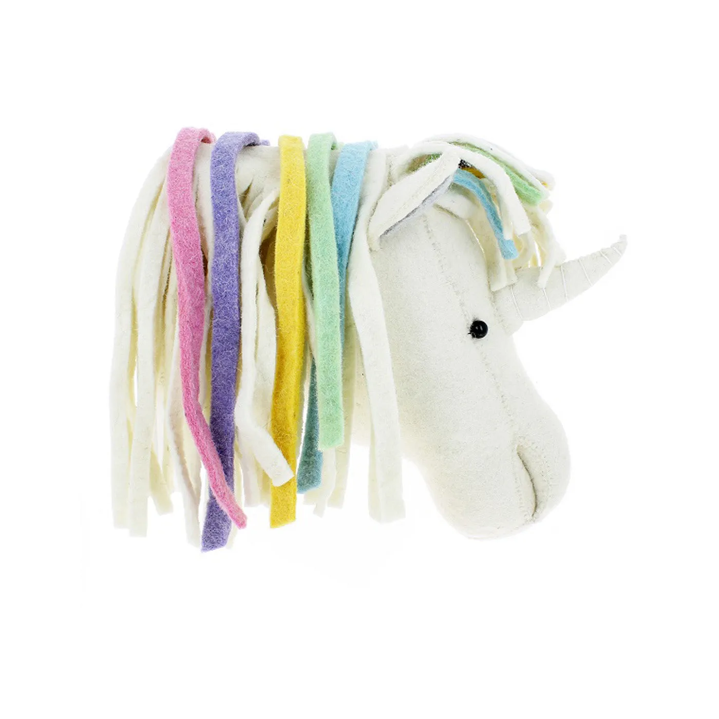 Unicorn Head Wall Mount In Pastel Rainbow (Full Size)