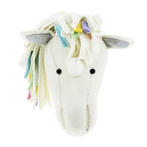 Unicorn Head Wall Mount In Pastel Rainbow (Full Size)