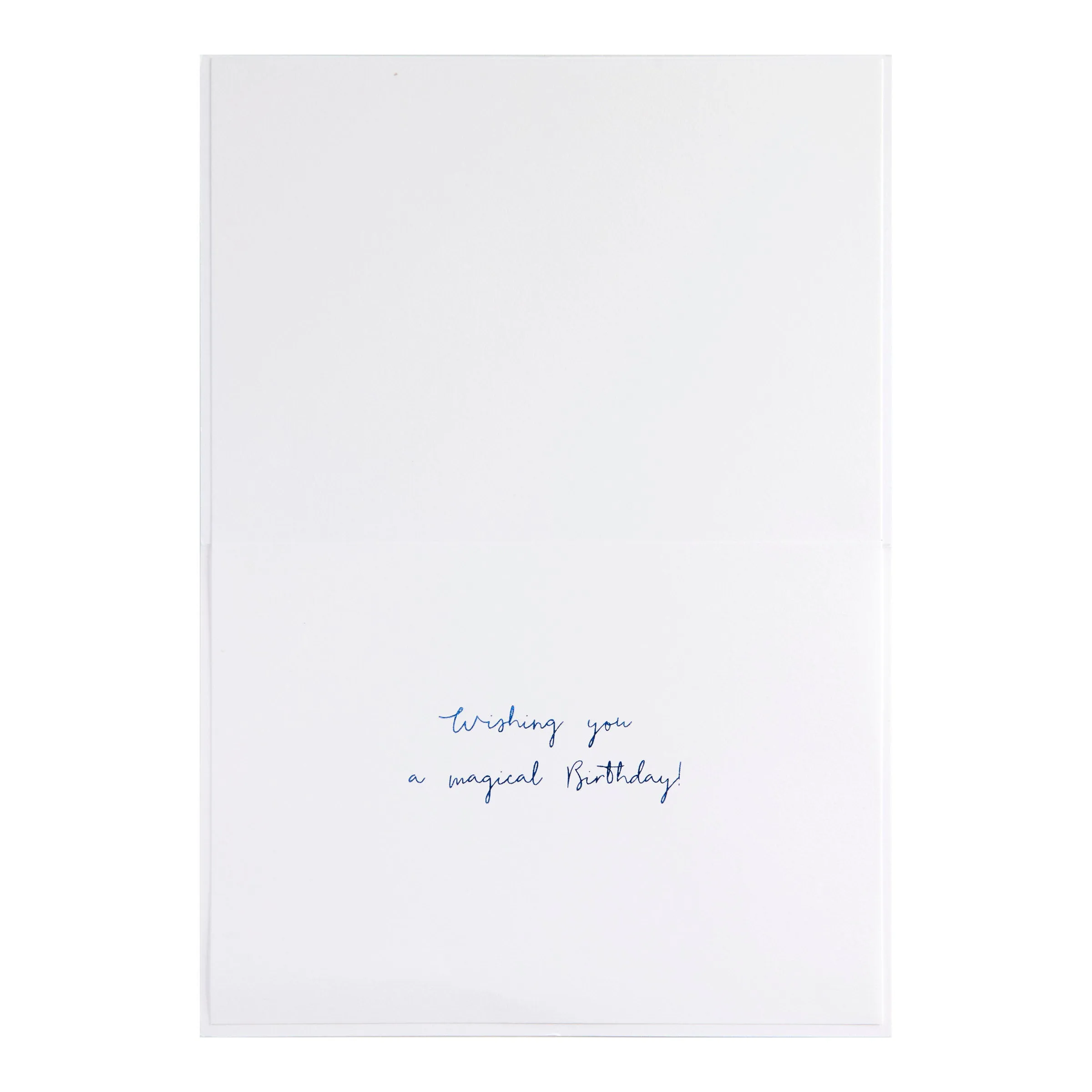 Unicorn White Birthday Card