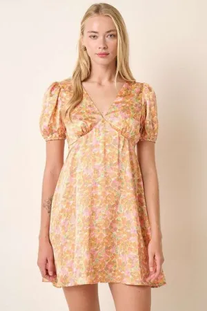 Verona Puff Sleeve Mini Dress