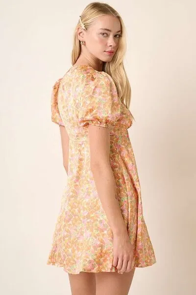 Verona Puff Sleeve Mini Dress