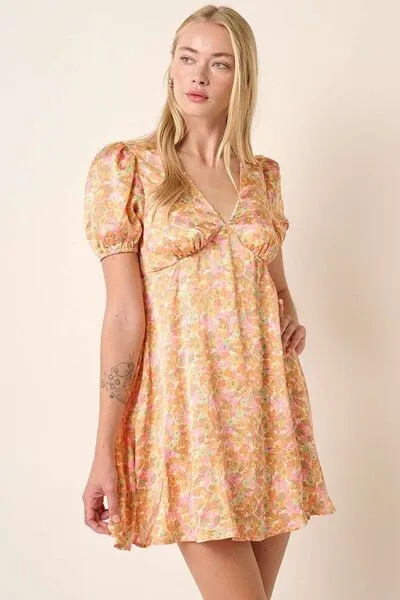 Verona Puff Sleeve Mini Dress