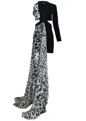 Versace Out of Control Cut Out Mini Dress with Huge Swag