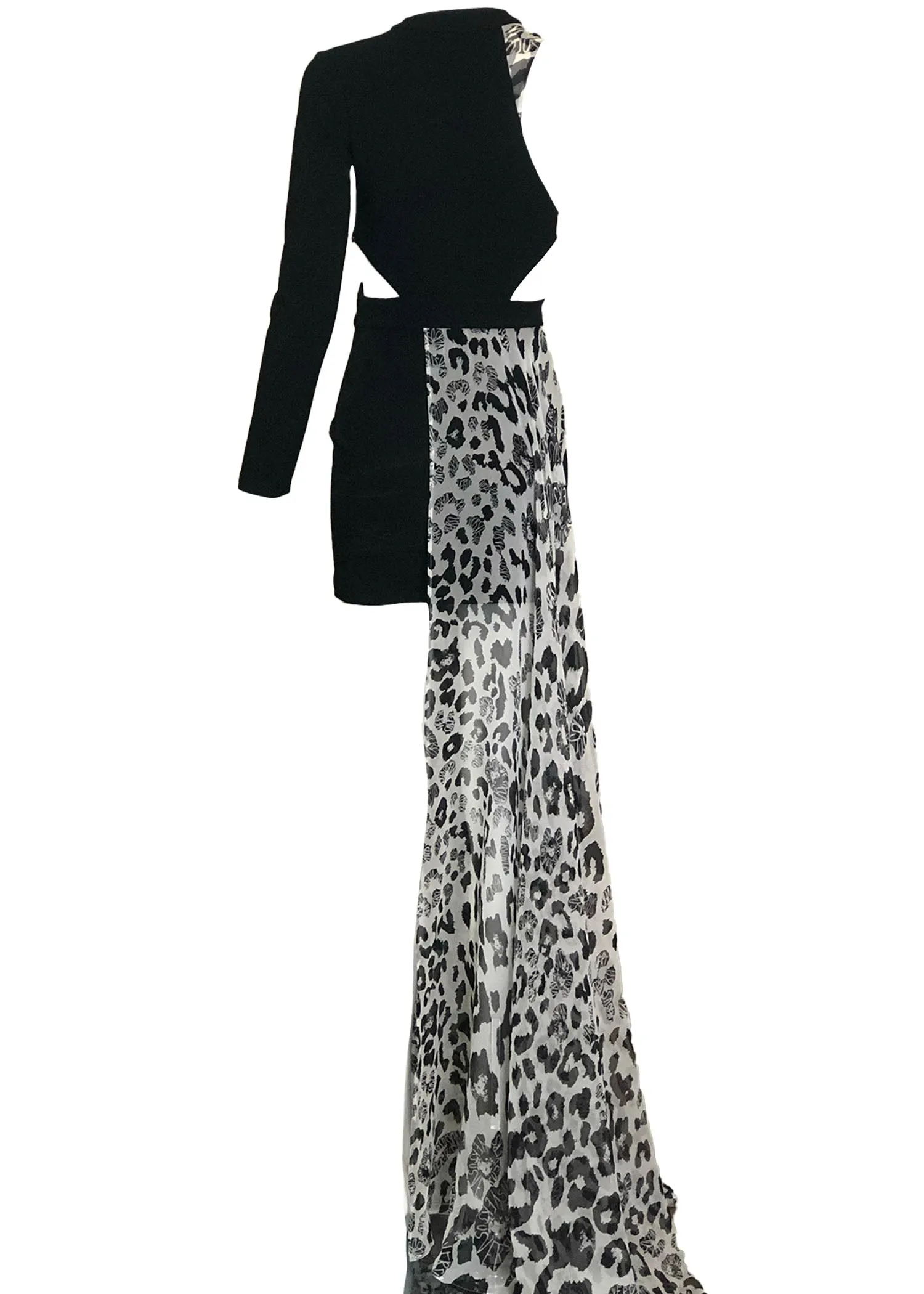 Versace Out of Control Cut Out Mini Dress with Huge Swag
