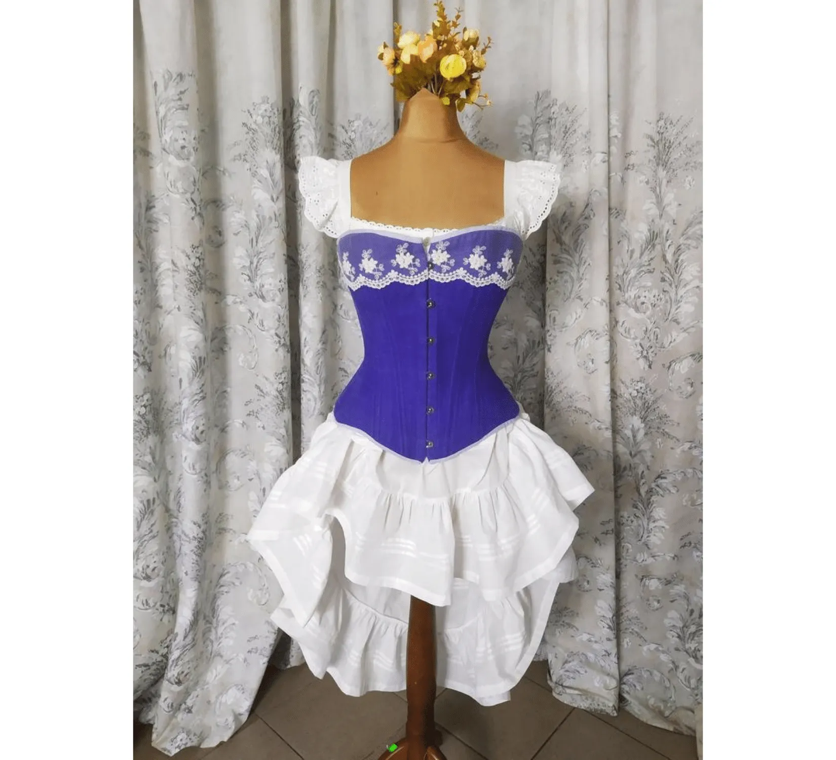 Victorian batiste chemise and bloomers