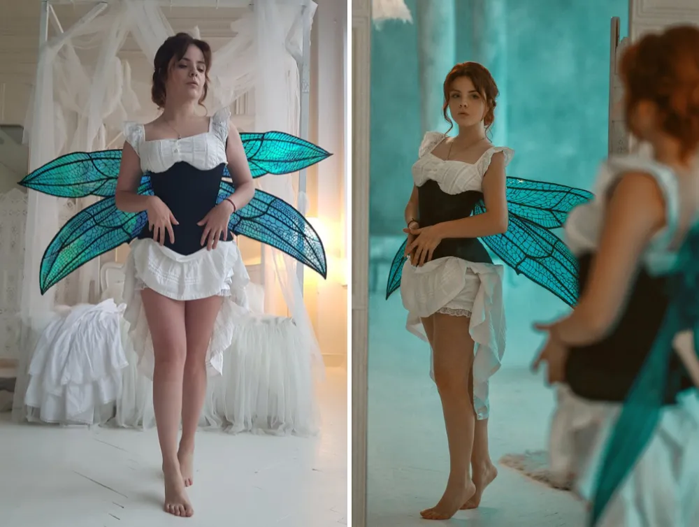 Victorian batiste chemise and bloomers