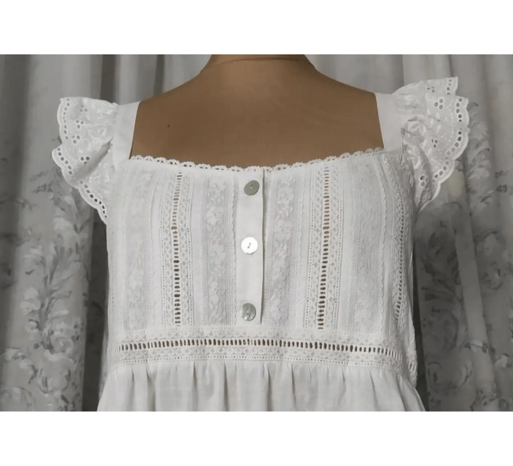Victorian batiste chemise and bloomers