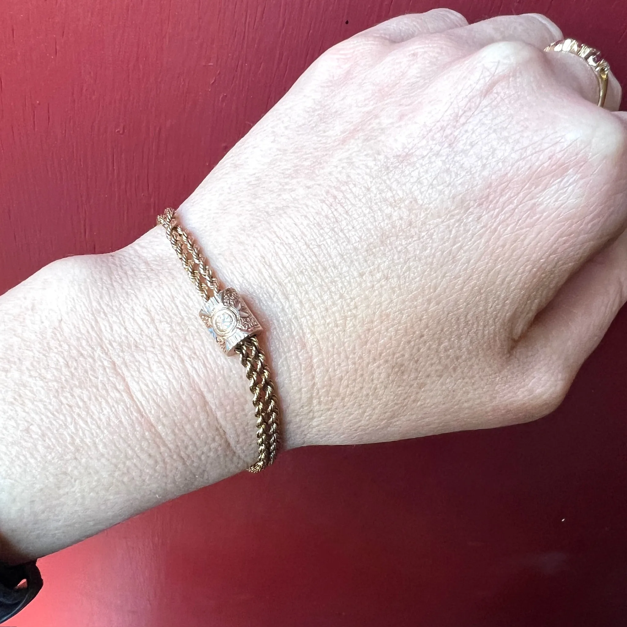 Victorian Double Rope Chain Slide Bracelet by Ancient Influences