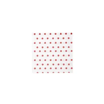 Vietri Papersoft Red Dot Cocktail Napkins