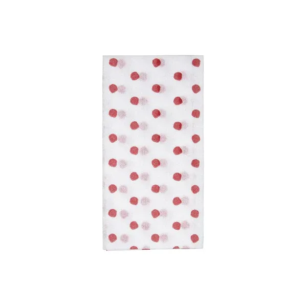 Vietri Papersoft Red Dot Guest Towels - Pack of 20