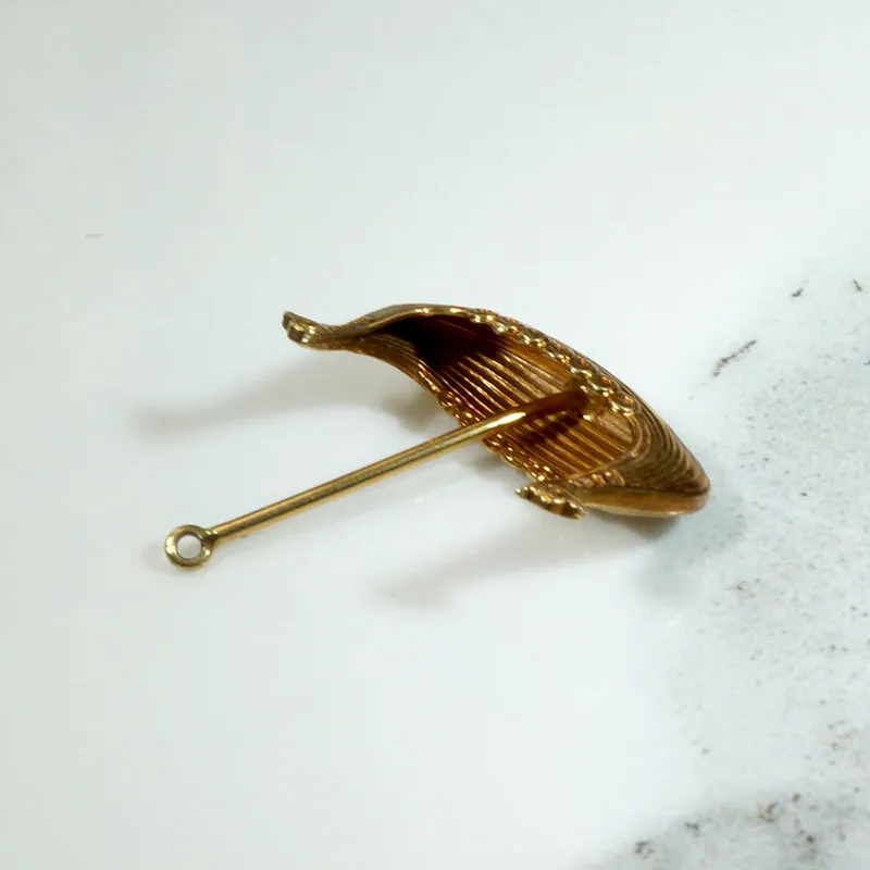 Viking Longship Charm with Double Dragonheads